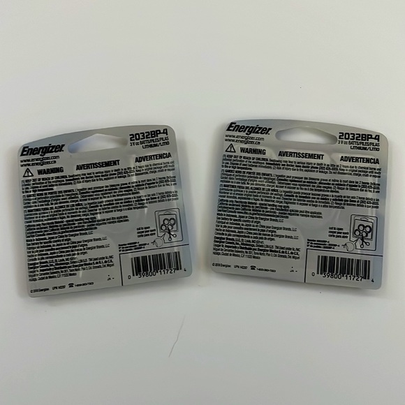 Energizer 2032 Lithium Battery Bundle of 2 Packs - Picture 2 of 2